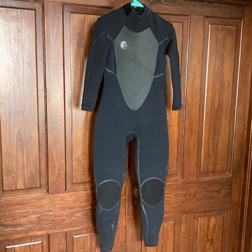 O’Neill Men’s Wetsuit 4/3 Santa Cruz Black Fluid Flex Firewall Fullsuit size XXS
